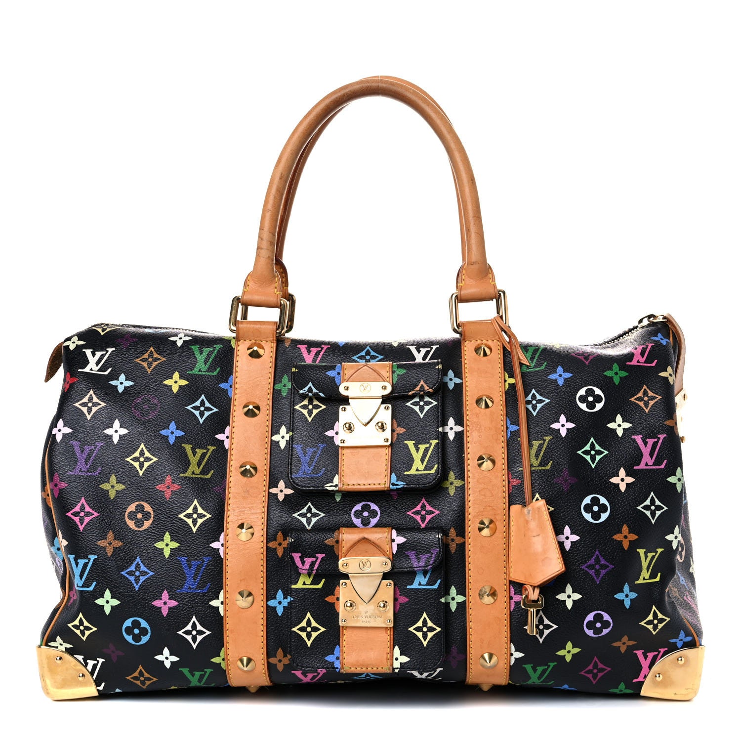 Louis Vuitton Monogram Multicolor Keepall 45 Black 1 of 35