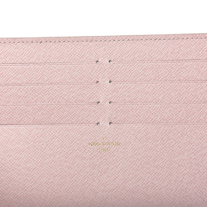 Louis Vuitton Damier Azur Pochette Felicie Chain Wallet Rose Ballerine 12 of 15