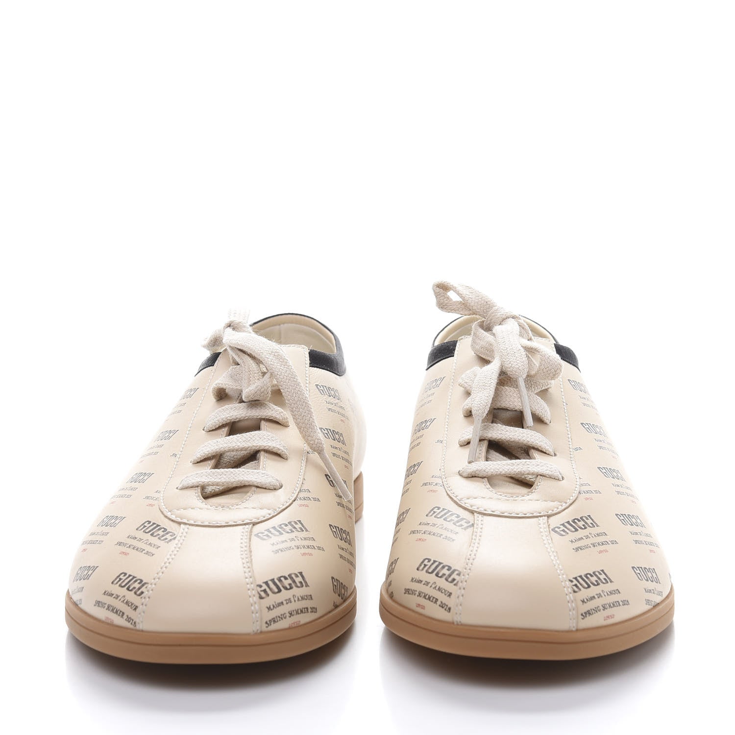 Gucci Calfskin Stamp Print Mens Falacer Sneakers 11 Soy 2 of 9
