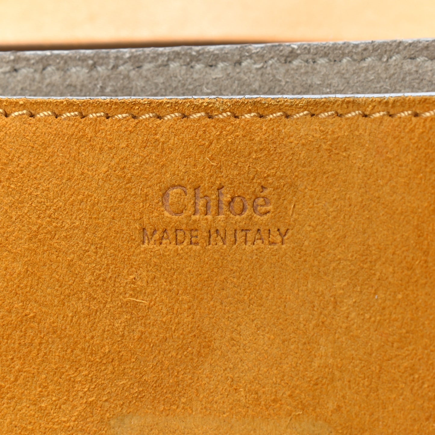 Suede Smooth Calfskin Mini Drew Shoulder Bag Dark Ochre