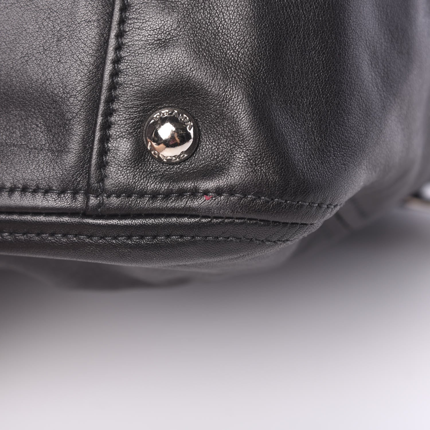 Prada Soft Calf Shoulder Bag Black 11 of 12