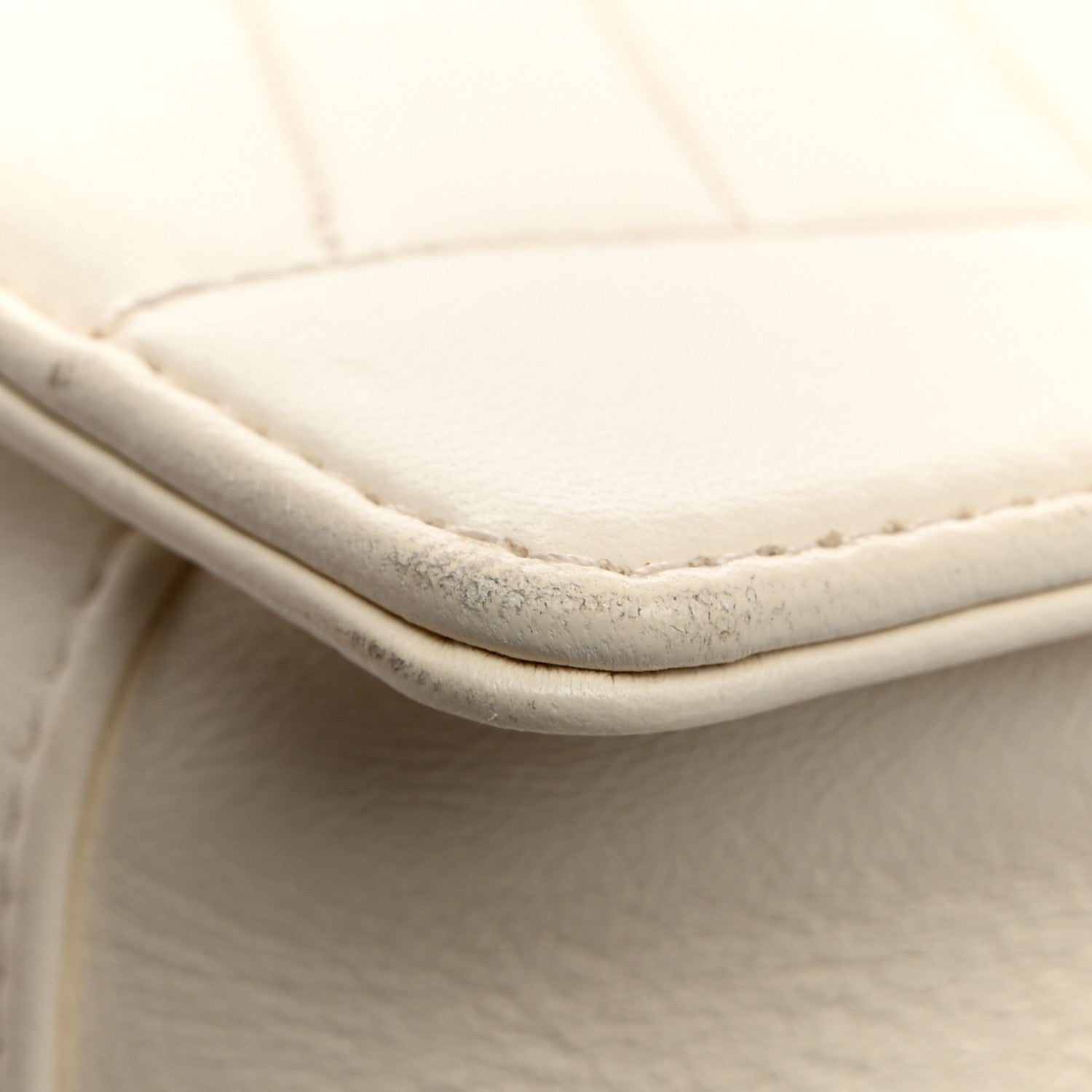 Chanel Lambskin Reversed Chevron Quilted Flap White 16 of 17