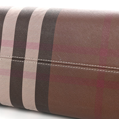 Burberry E-Canvas Check Medium Soft TB Tote Dark Birch Brown 11 of 11