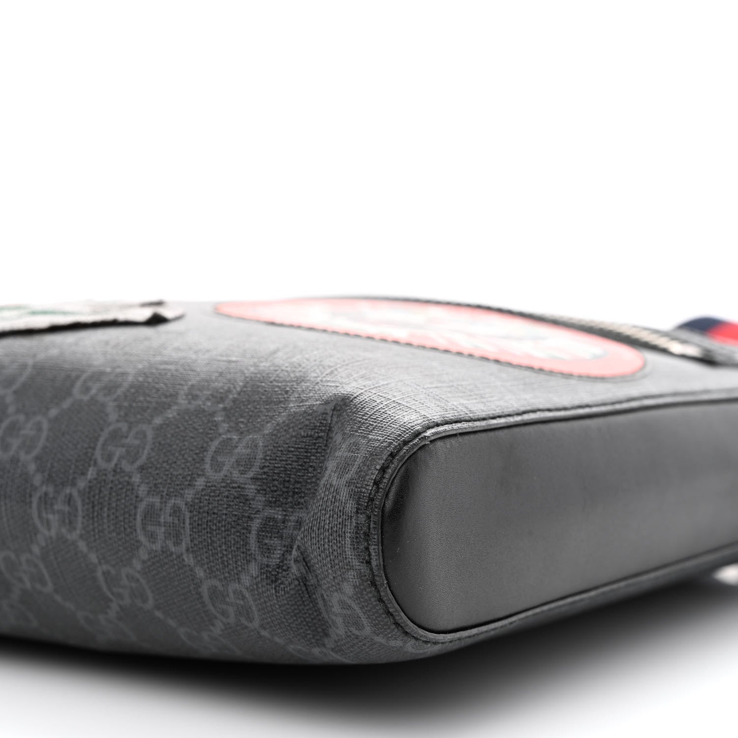 Gucci GG Supreme Monogram Night Courrier Flat Messenger Bag Black Multicolor 10 of 11