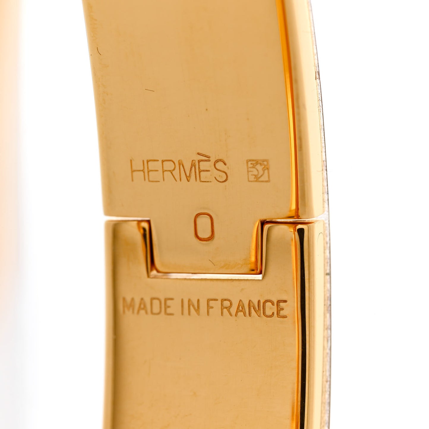 Enamel Narrow Clic Clac H Bracelet GM Vert Prairie