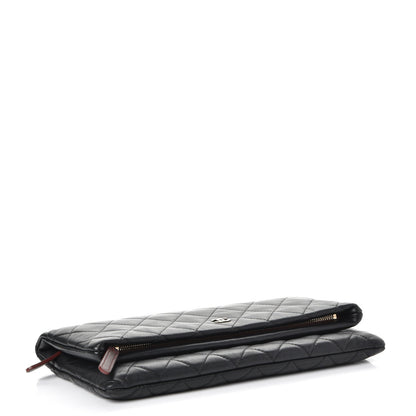 Chanel Lambskin Quilted CC Beauty Clutch Black 4 of 8