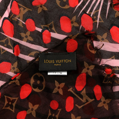 Louis Vuitton Silk Monogram Jungle Dots Scarf Sugar Pink Poppy 3 of 5