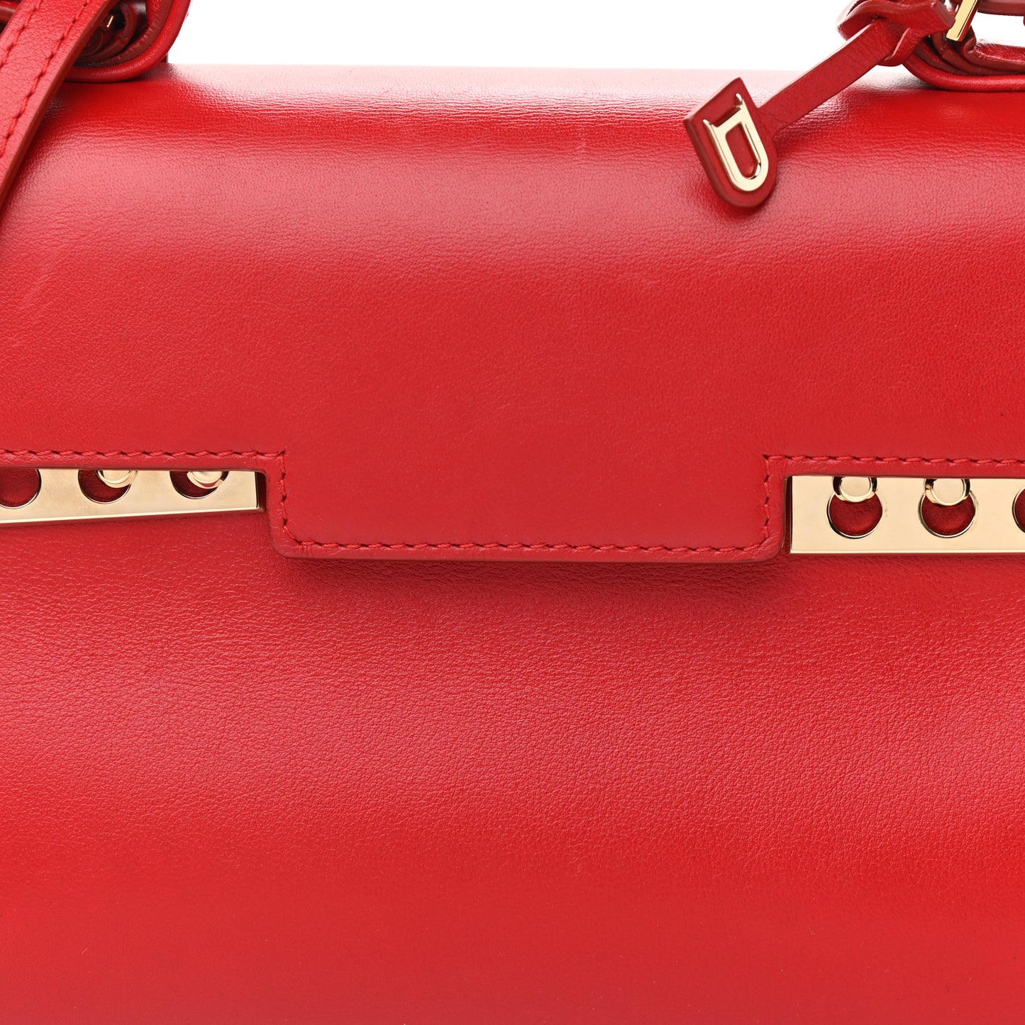 Calfskin Mini Tempete Satchel Red