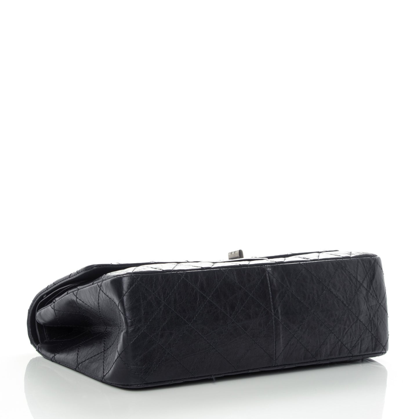 Aged Calfskin Quilted 2.55 Reissue 227 Flap Navy