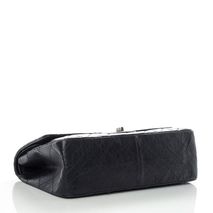 Chanel Aged Calfskin Quilted 2.55 Reissue 227 Flap Navy 5 of 9