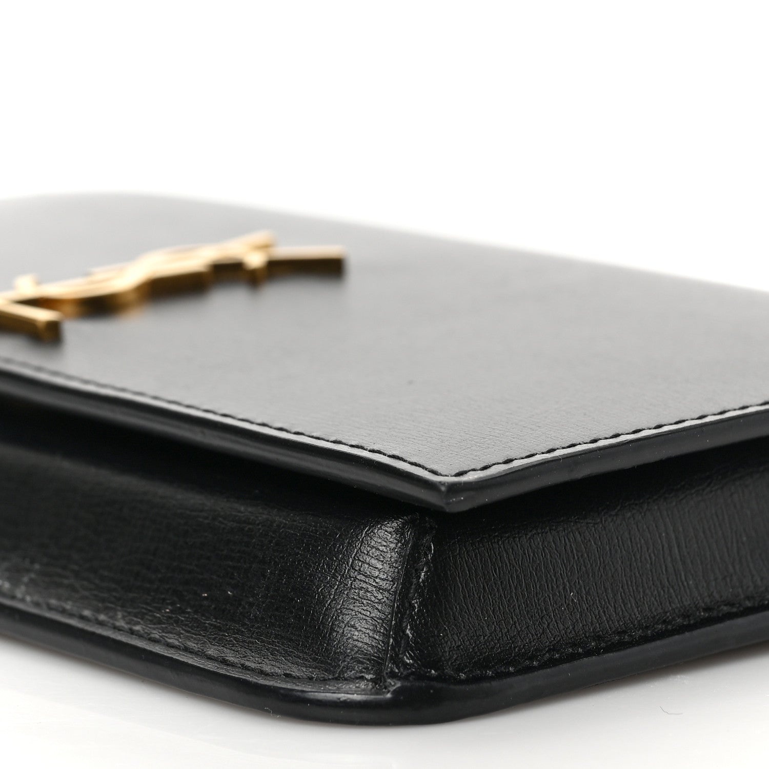 Saint Laurent Smooth Calfskin Monogram Phone Holder Crossbody Black 8 of 8