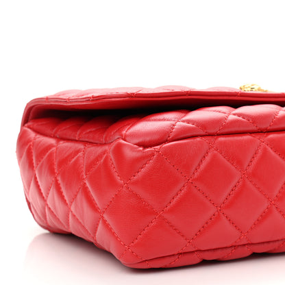 Versace Nappa Quilted Medusa Chain Crossbody Red 5 of 9