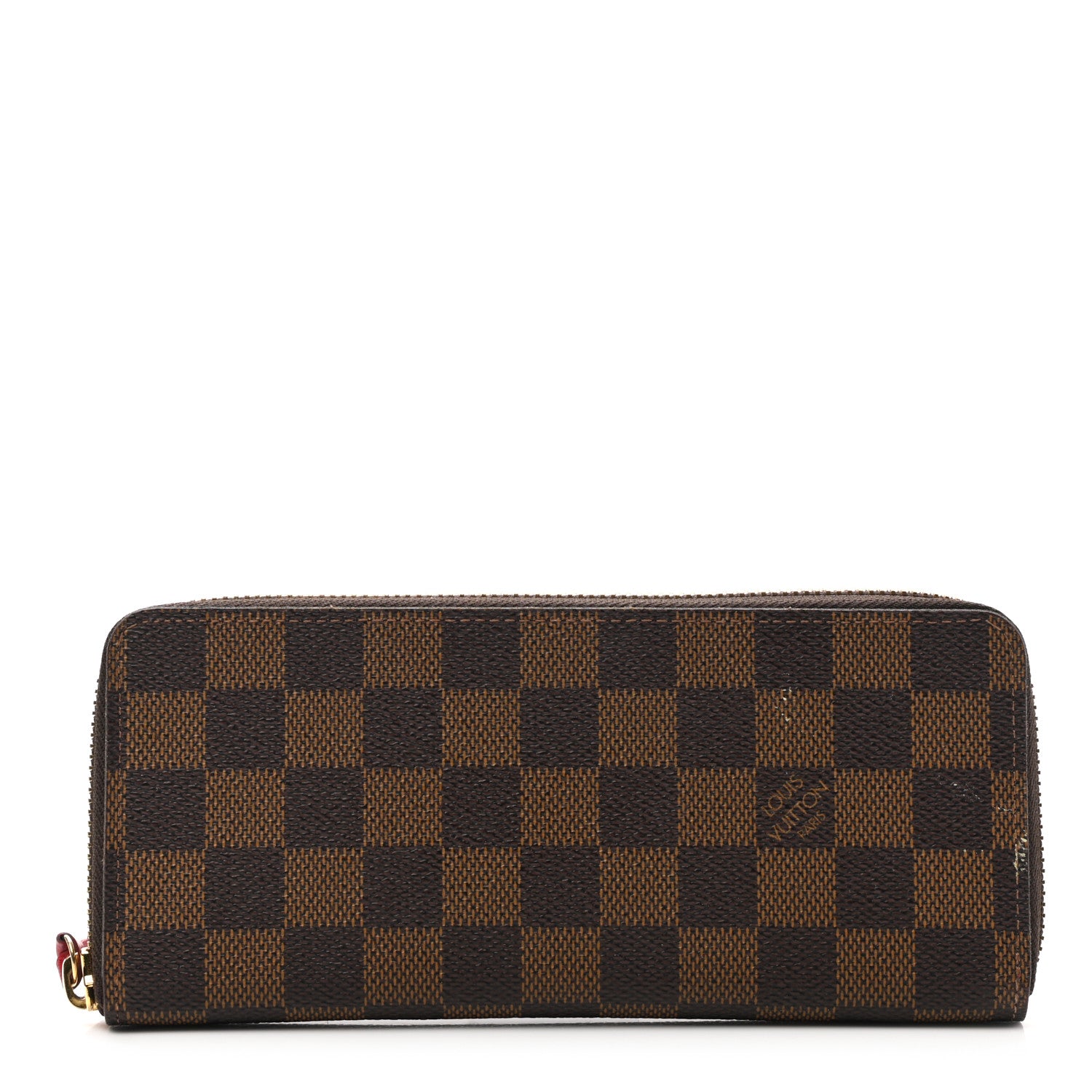 Louis Vuitton Damier Ebene Clemence Wallet Cherry 1 of 8