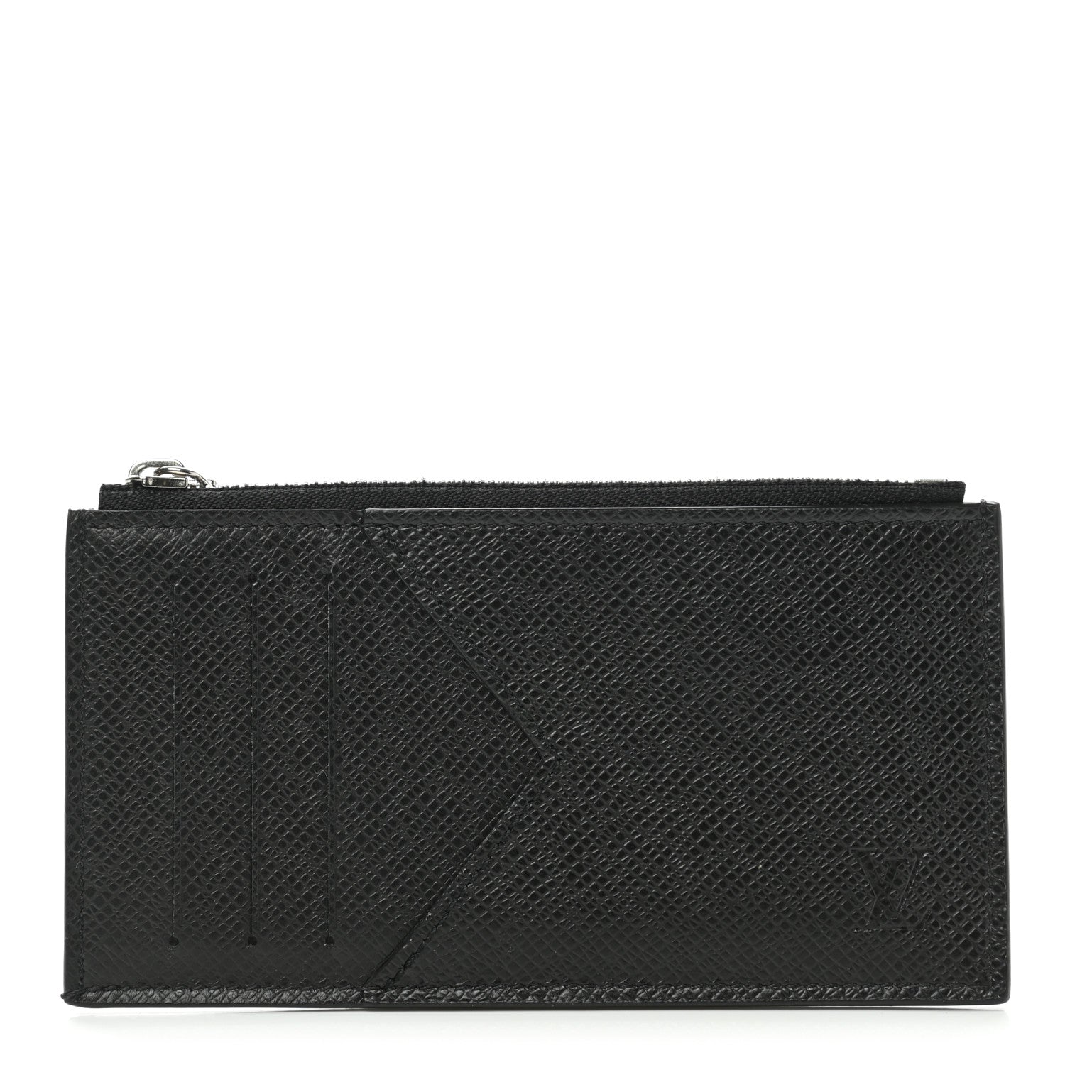 Louis Vuitton Taiga Coin Card Holder Black 1 of 6