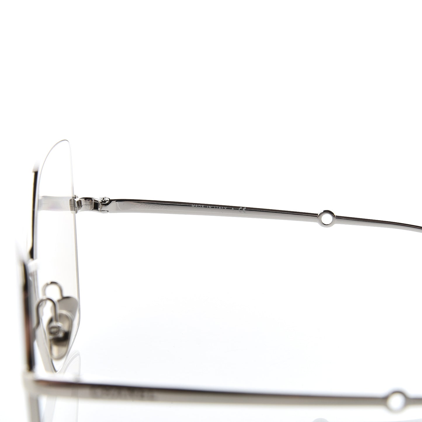 Butterfly Removable Pearl Chain Sunglasses 4262 Silver