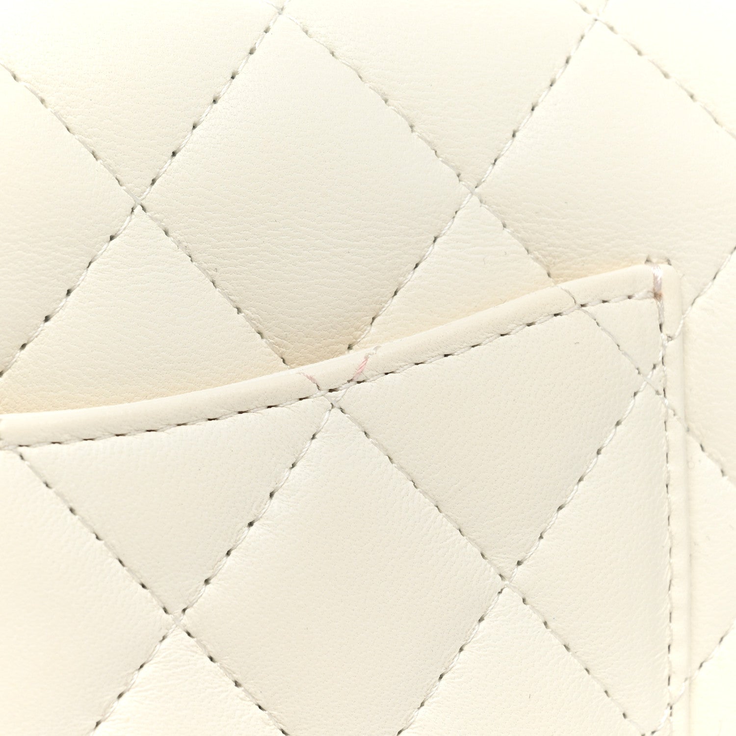 Chanel Lambskin Quilted Mini Rectangular Flap White 10 of 10