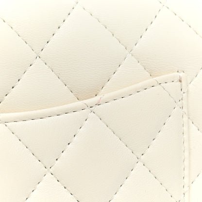 Chanel Lambskin Quilted Mini Rectangular Flap White 10 of 10