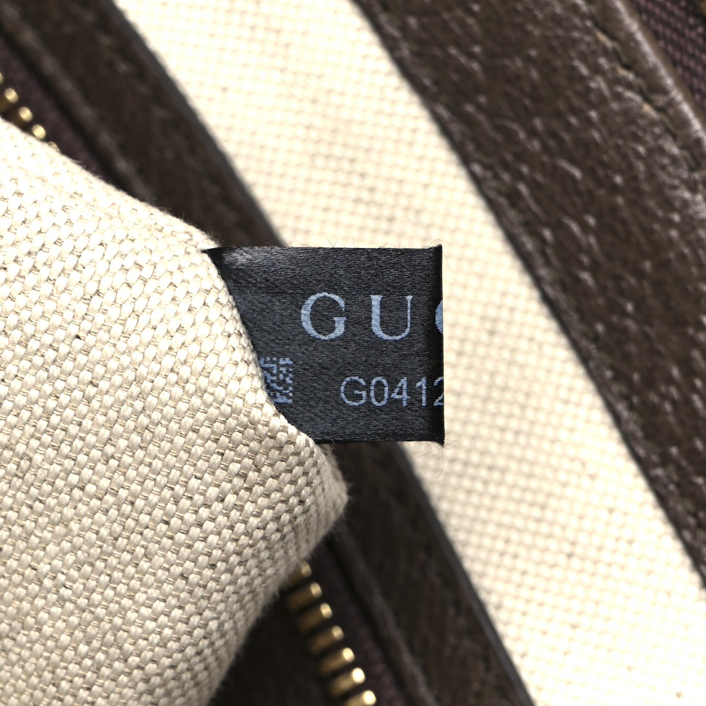 Monogram Jumbo GG Textured Dollar Calfskin Web Wristlet Messenger Bag Camel Ebony New Acero