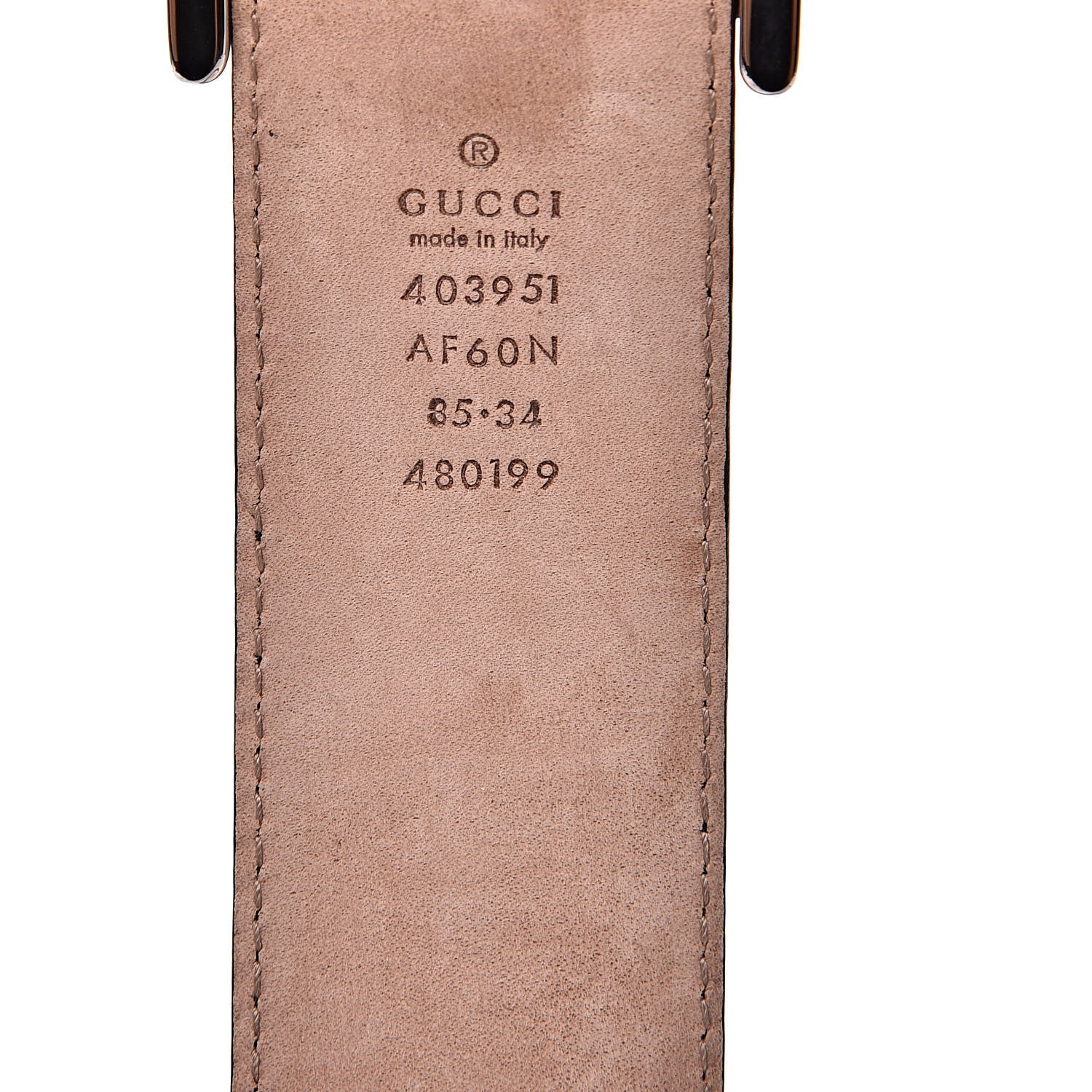 Gucci Rubber Guccissima Belt 85 34 Navy 6 of 7