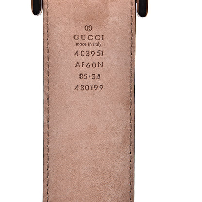 Gucci Rubber Guccissima Belt 85 34 Navy 6 of 7