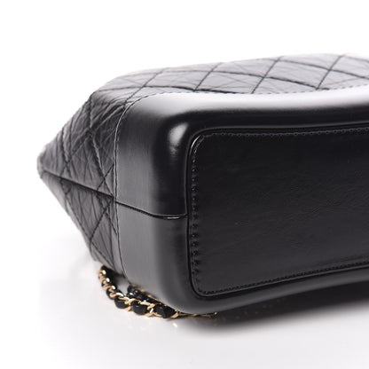 Chanel Aged Calfskin Quilted Small Gabrielle Backpack Black 5 of 11