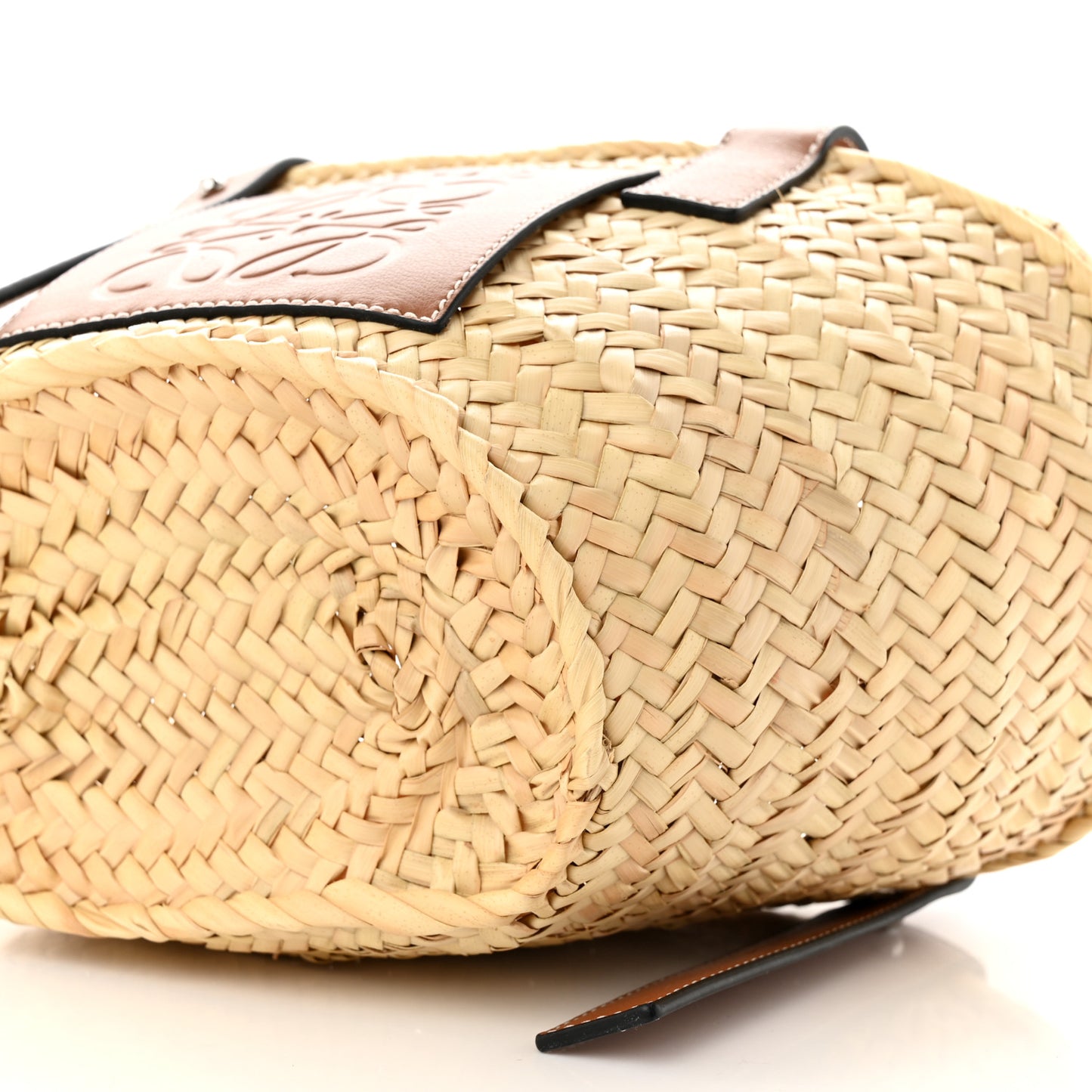 Raffia Small Basket Tote Bag Natural Tan