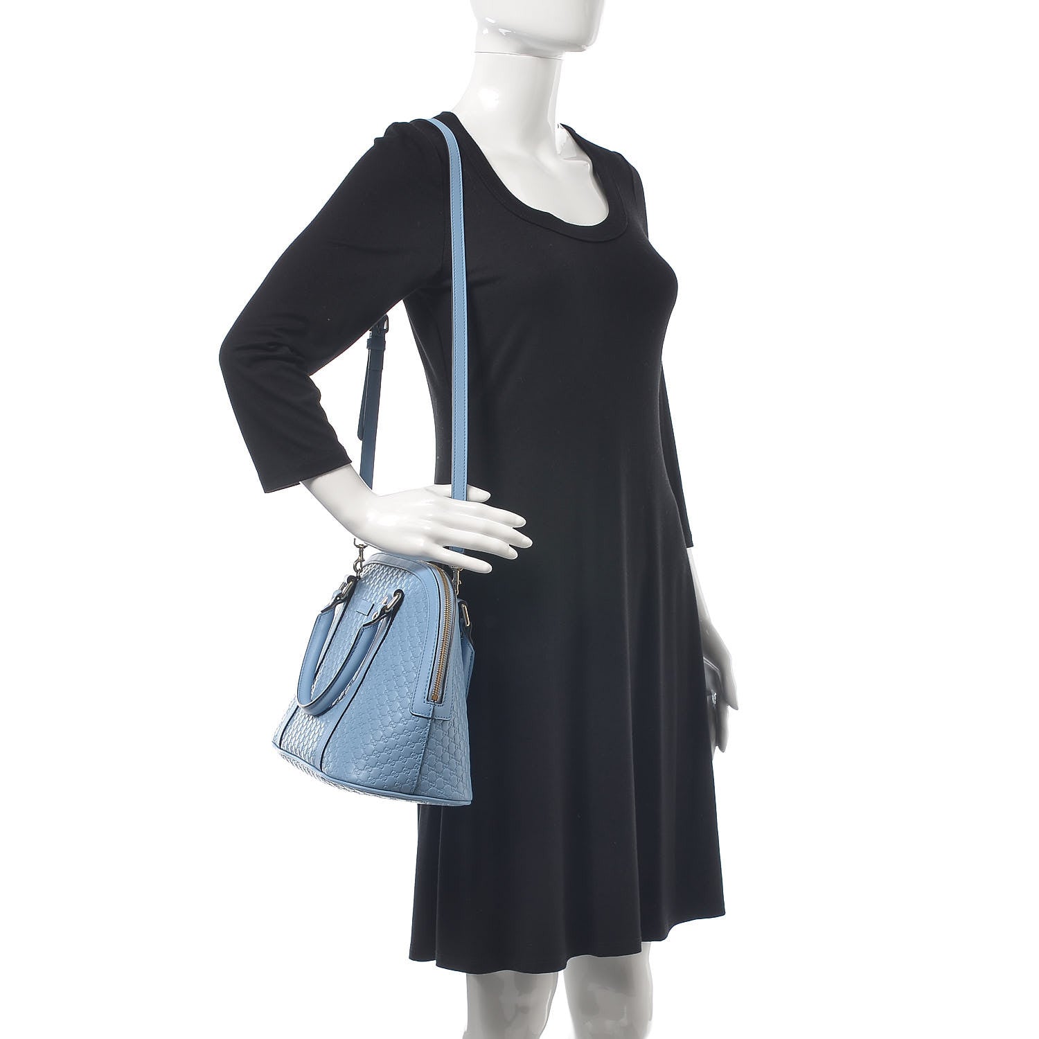 Gucci Microguccissima Medium Dome Bag Mineral Blue 3 of 9