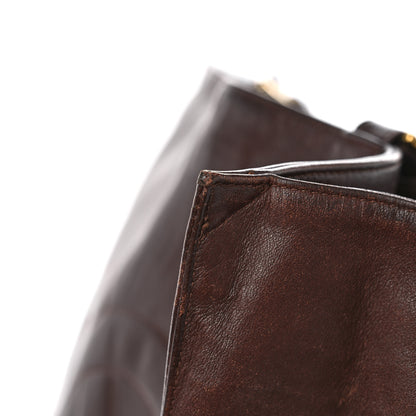 Chanel Lambskin CC Tote Brown 15 of 17