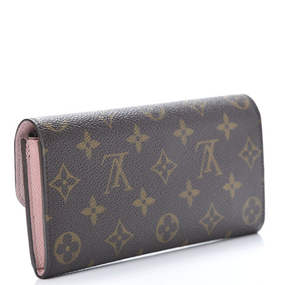 Louis Vuitton Monogram Emilie Wallet Rose Ballerine 3 of 8