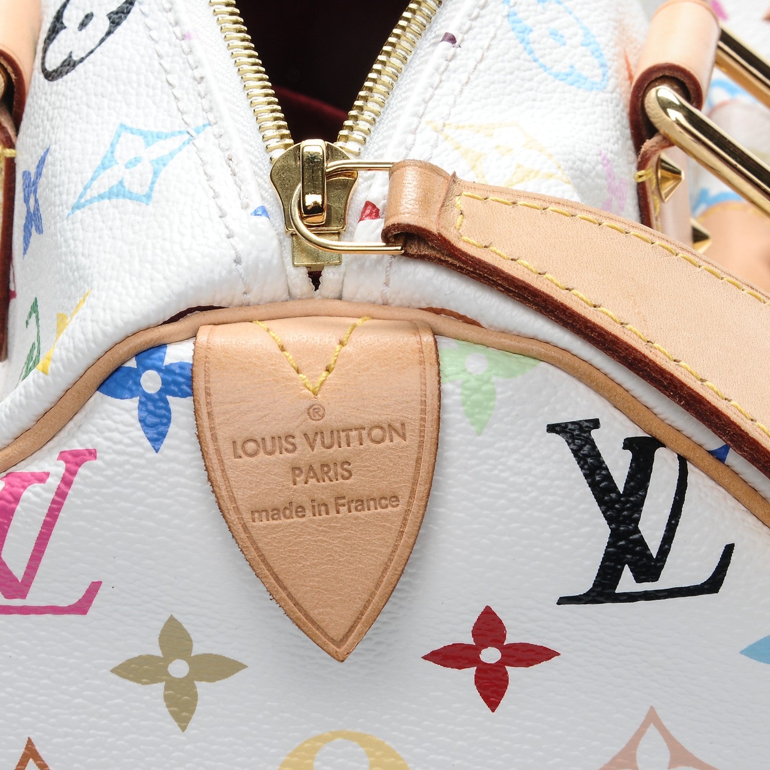 Louis Vuitton Monogram Multicolor Speedy 30 White 10 of 10