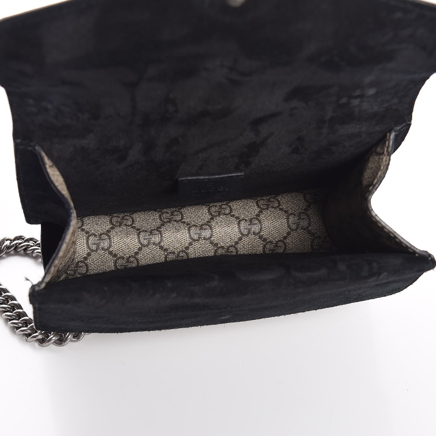 Gucci GG Supreme Monogram Mini Dionysus Shoulder Bag Black 5 of 8
