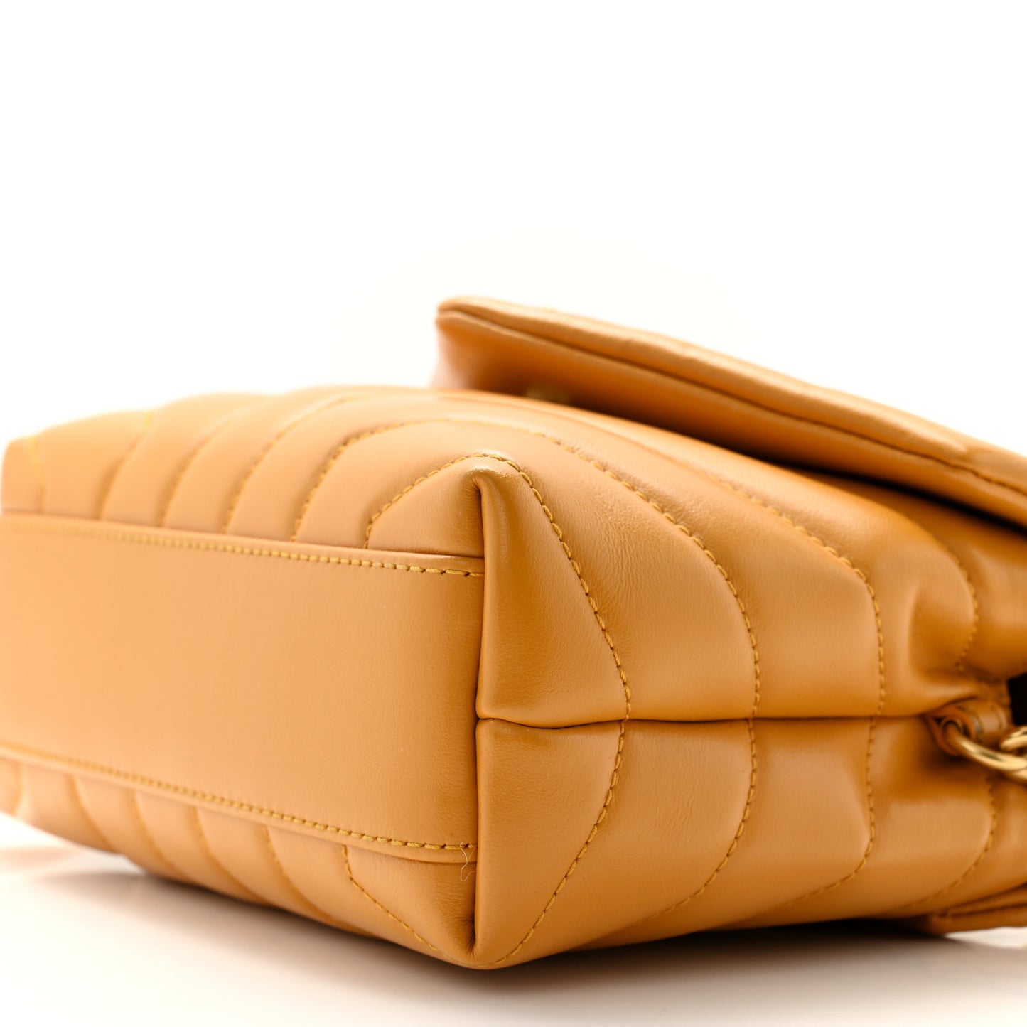 Calfskin Y Quilted Monogram Toy Loulou Crossbody Bag Cheddar