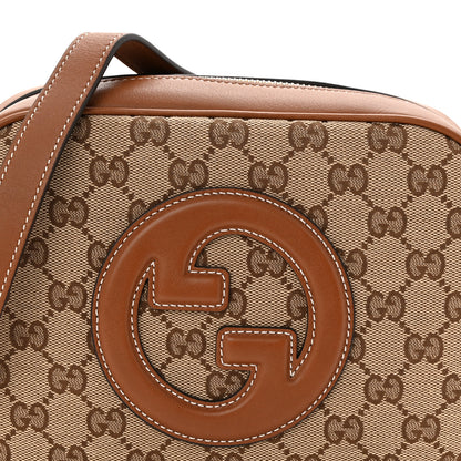 Gucci GG Supreme Calfskin Mini Blondie Bag Beige Ebony Sundial 7 of 9