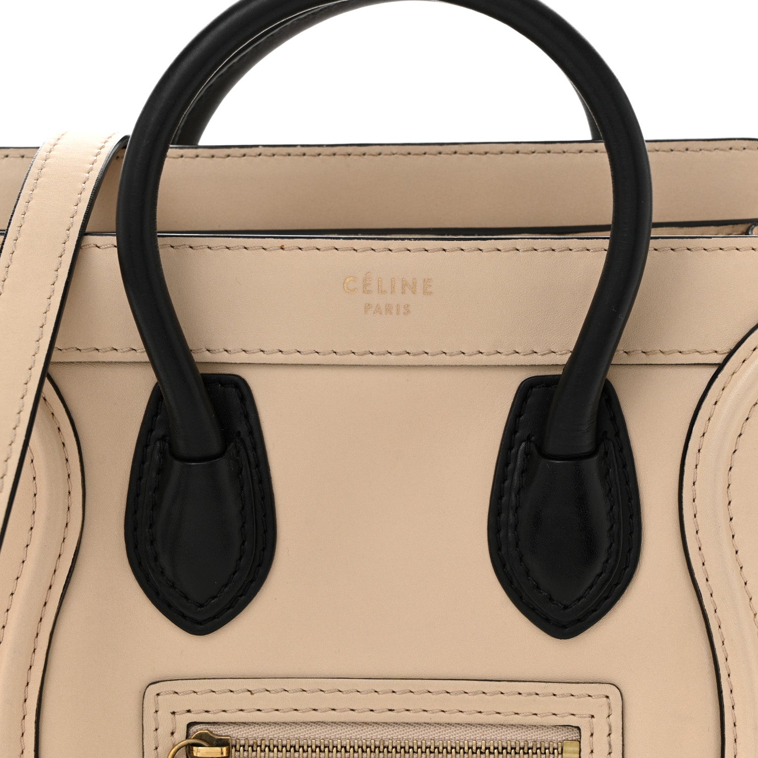 Celine Smooth Calfskin Nano Luggage Powder Black 7 of 10