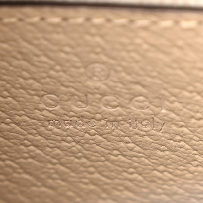 Gucci GG Supreme Monogram Textured Dollar Calfskin Web Small Ophidia Chain Shoulder Bag Beige Mystic White Oatmeal 6 of 11