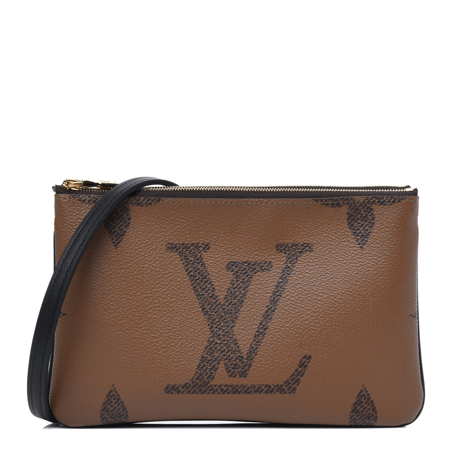 Reverse Monogram Giant Double Zip Pochette
