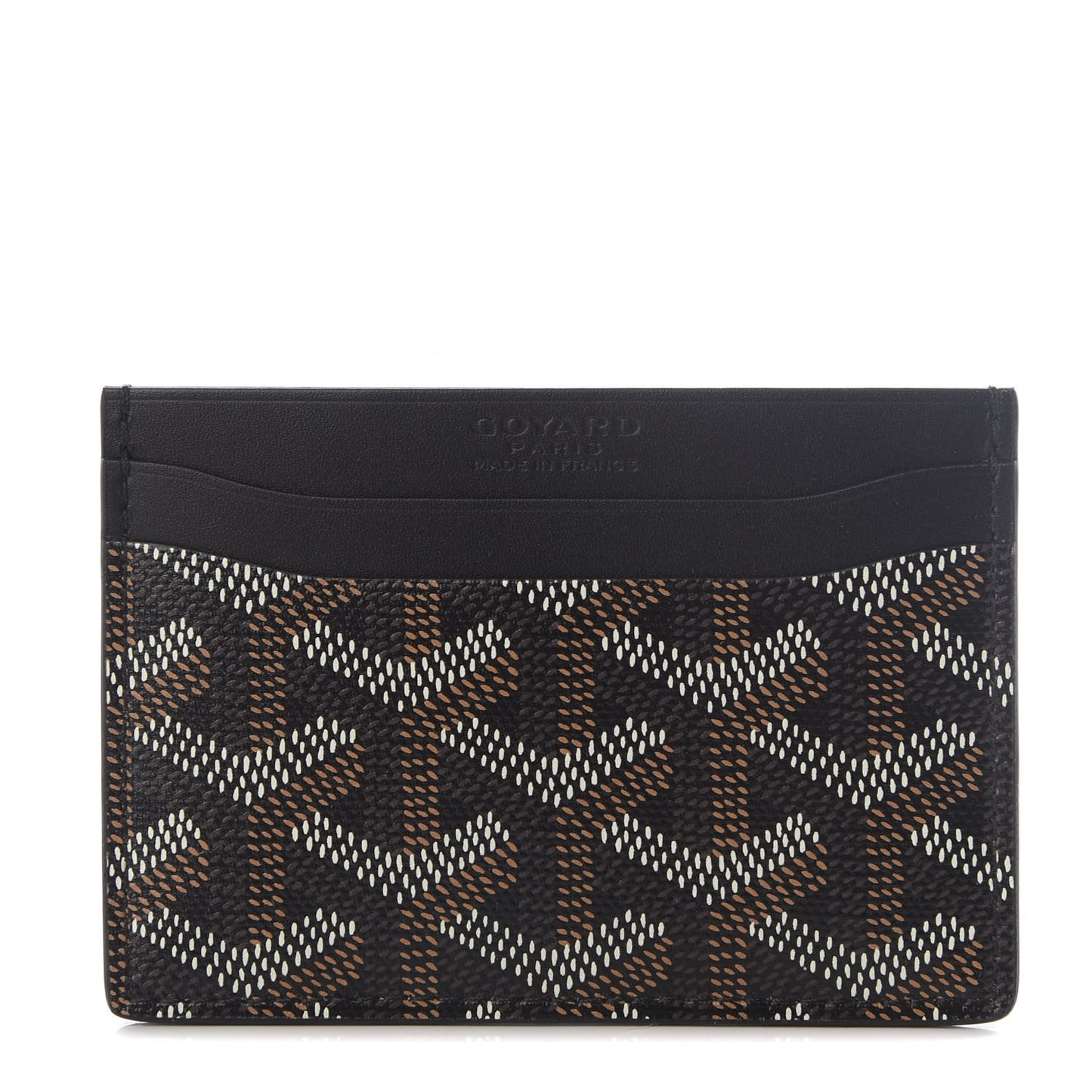Goyardine Saint Sulpice Card Holder Black