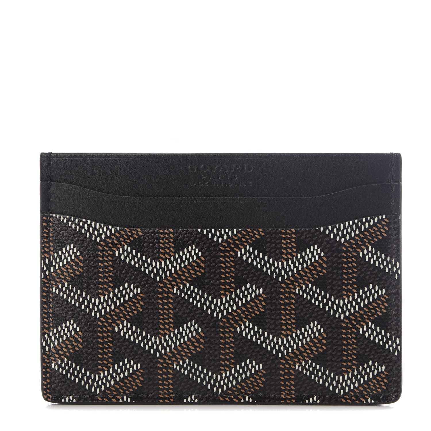 Goyard Goyardine Saint Sulpice Card Holder Black 1 of 7