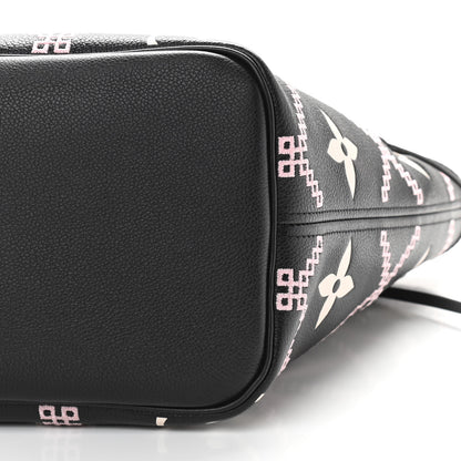 Louis Vuitton Empreinte Monogram Giant Broderies Neverfull MM Black 10 of 11