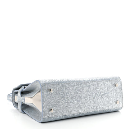 Delvaux Metallic Crispy Calfskin Metal Glam MM Tempete Satchel Flashlight 4 of 11