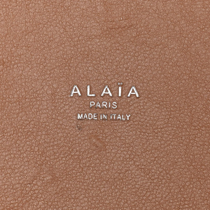 Alaia Denim Laser Cut Garance Tote Blue 8 of 14