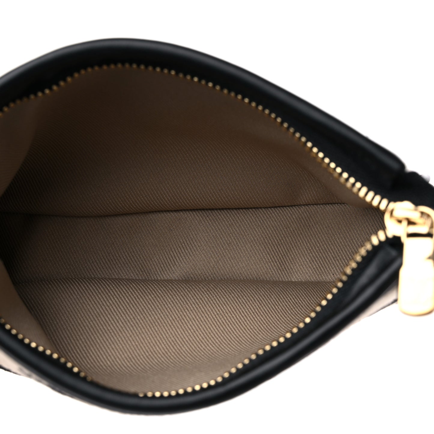 Cotton Monogram Giant Mini Pochette Accessories Beige Black