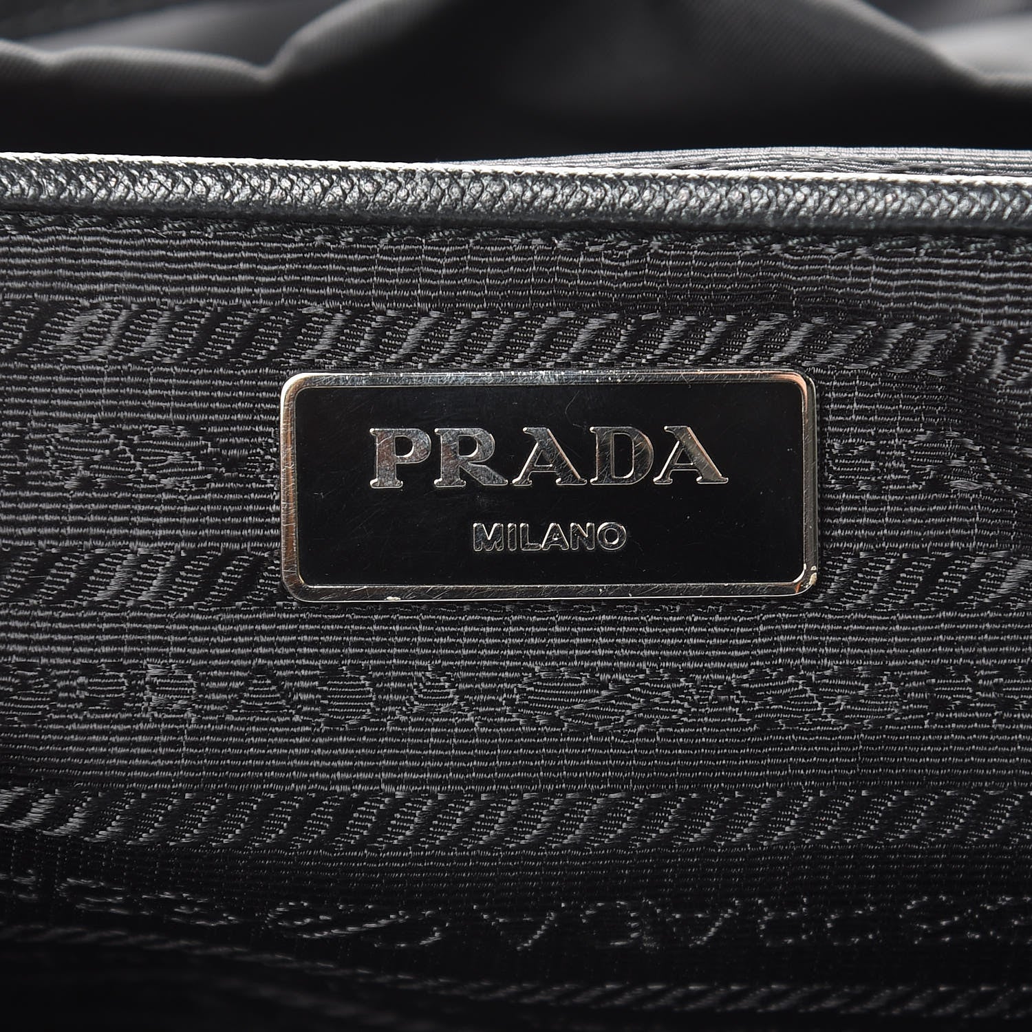 Prada Nylon Vela Saffiano Backpack Black 6 of 10
