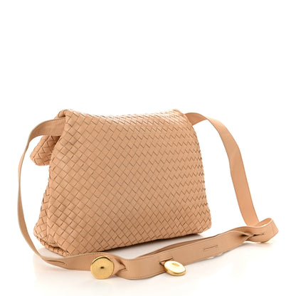 Bottega Veneta Nappa Intrecciato The Fold Crossbody Almond 2 of 8