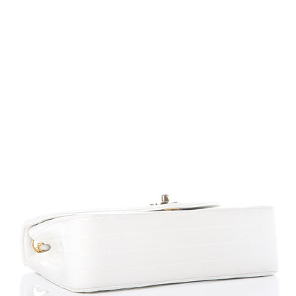 Chanel Lambskin Stitched Small Single Flap White 3 of 13