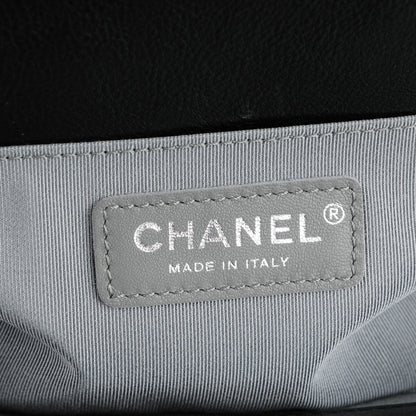 Chanel Calfskin Double Stitch Medium Boy Flap Black 7 of 8