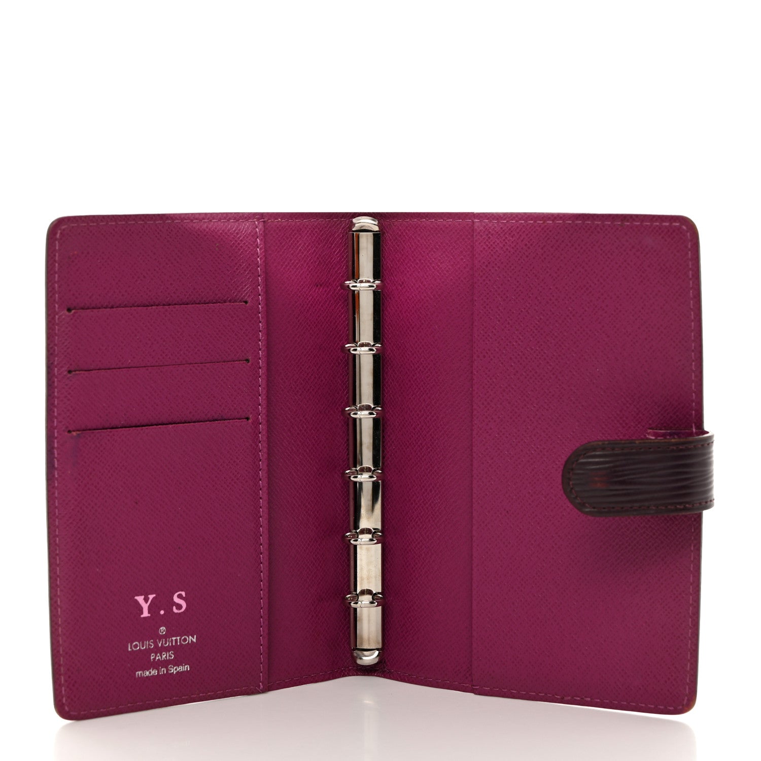 Louis Vuitton Epi Small Ring Agenda Cover Cassis 5 of 11