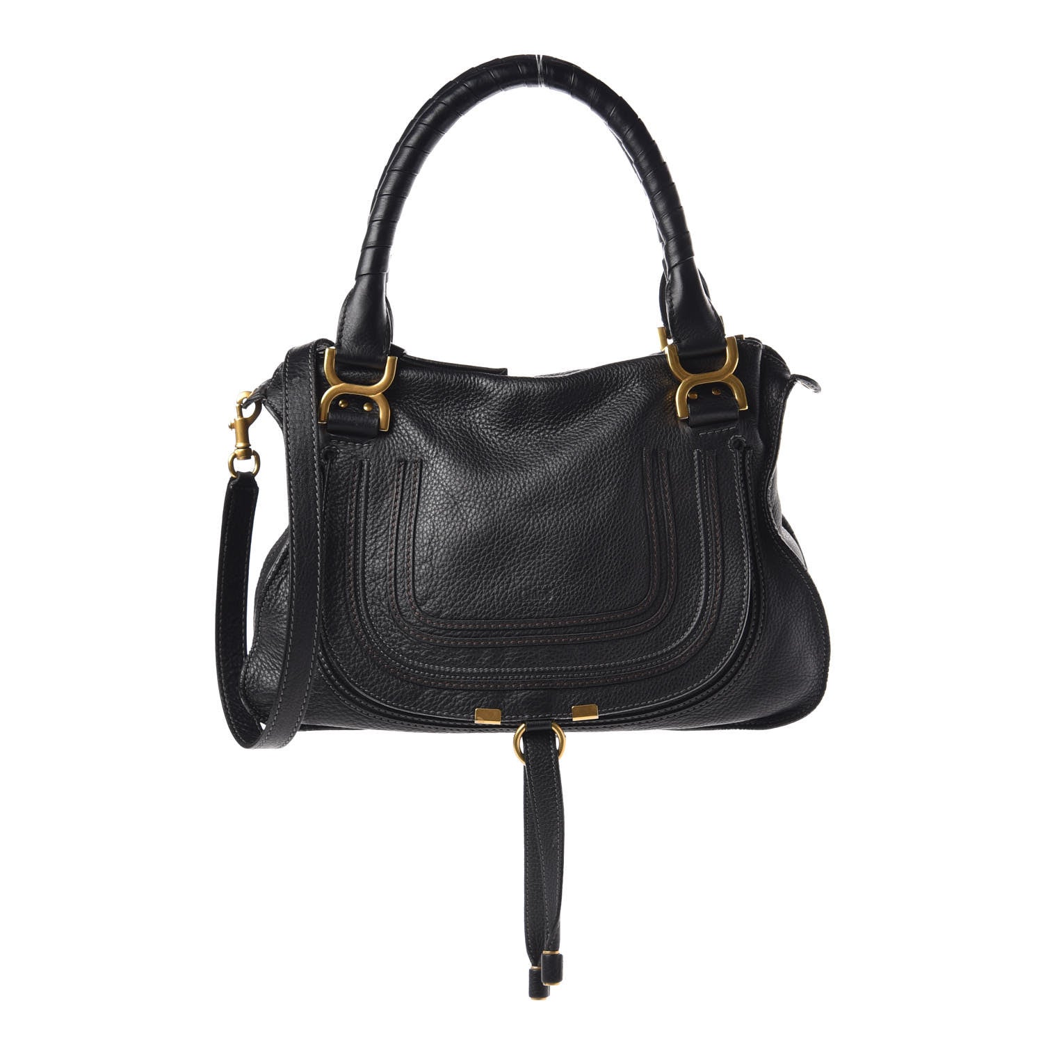 Chloe Calfskin Medium Marcie Satchel Black 1 of 17