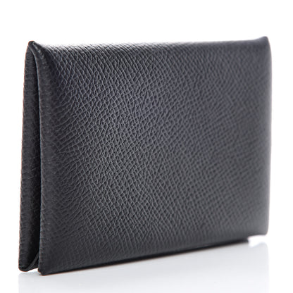 Hermes Epsom Calvi Card Case Black 3 of 8