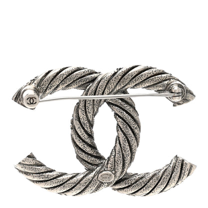 Chanel Ruthenium Twisted CC Brooch 3 of 4